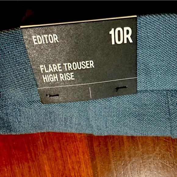 NWT Editor High Waisted Trouser Flare Pant - 10R - Picture 5 of 6